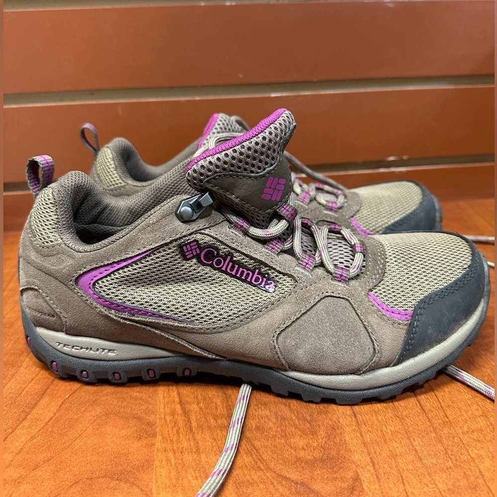Columbia Tan and Pink Outdoor Shoes